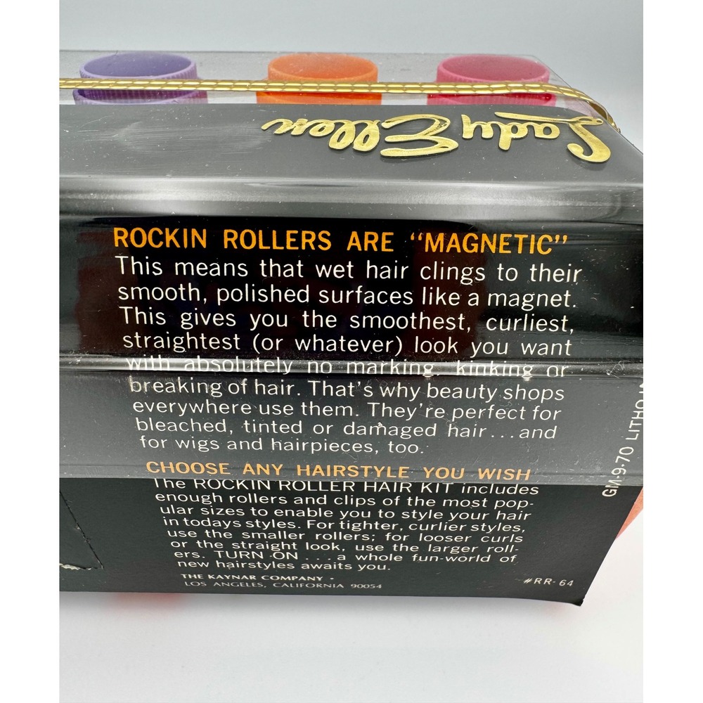 Vintage 60s Lady Ellen Rockin Roller Deluxe Hair Kit New Old Stock NIP Mod Prop - Picture 14 of 14